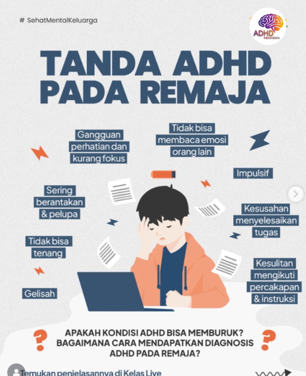 Screening ADHD Non-Diagnostik: Edukasi Awal bagi Orang Tua di Kabupaten Tulang Bawang Barat